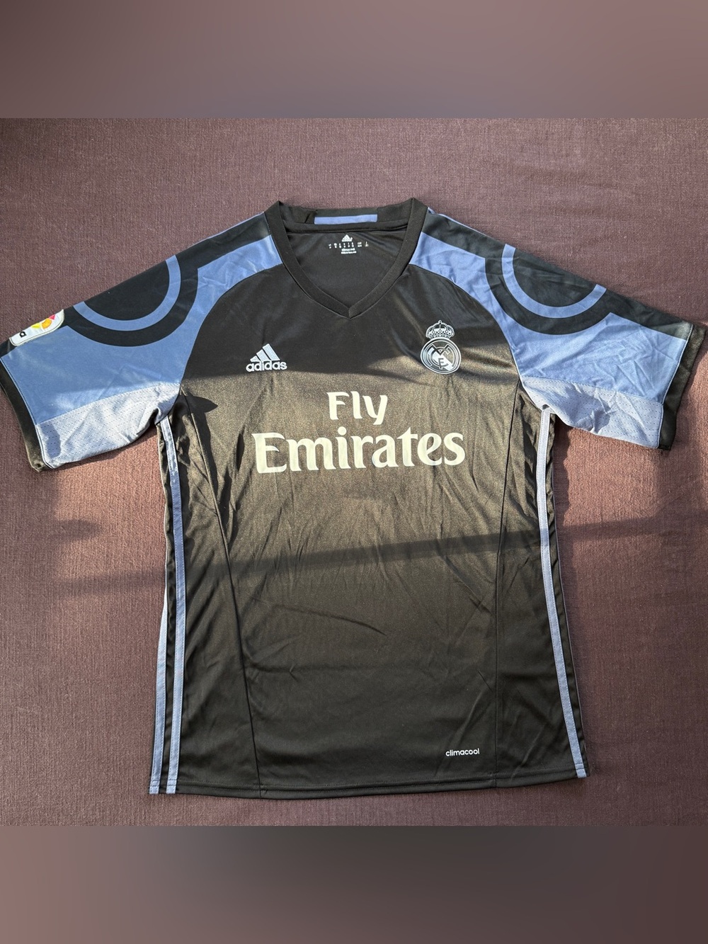 Adidas Real Madrid Ronaldo #7 Black Soccer Jersey Men’s M - Picture 2 of 7